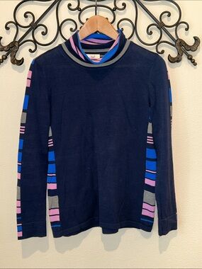 EDINBURGH KNITWEAR MOCK NECK LONG SLEEVE TOP SIZE SAMLL